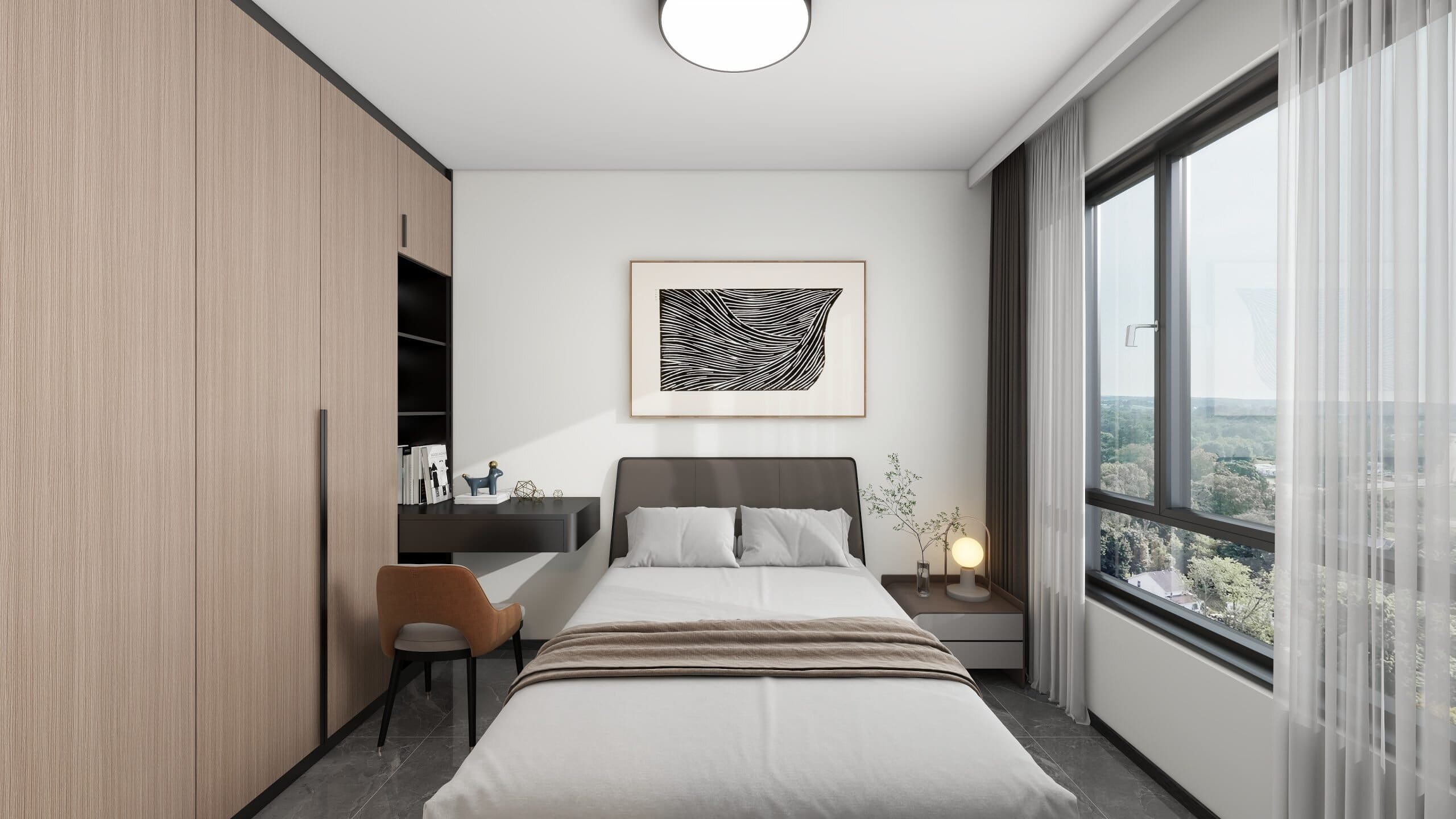 Sembawang Canberra Vista 48 sqm Design B Master bedroom interior design
