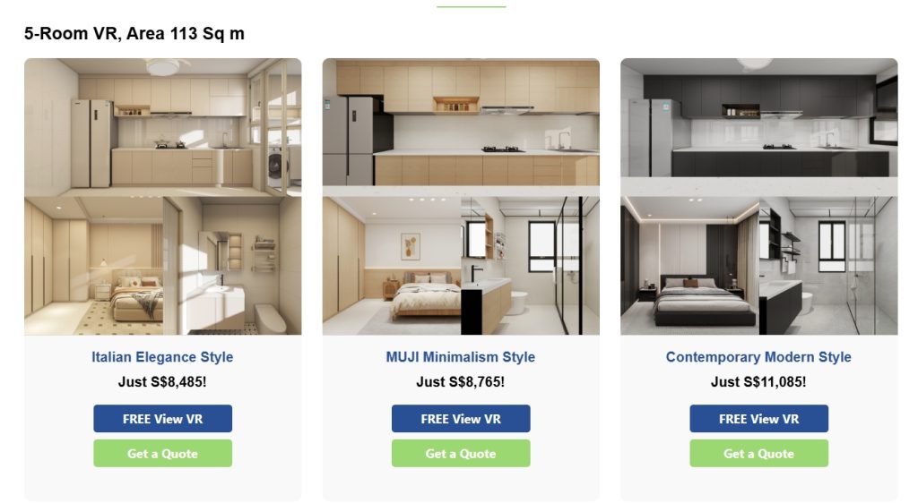 Tampines GreenOpal 5rooms quotation