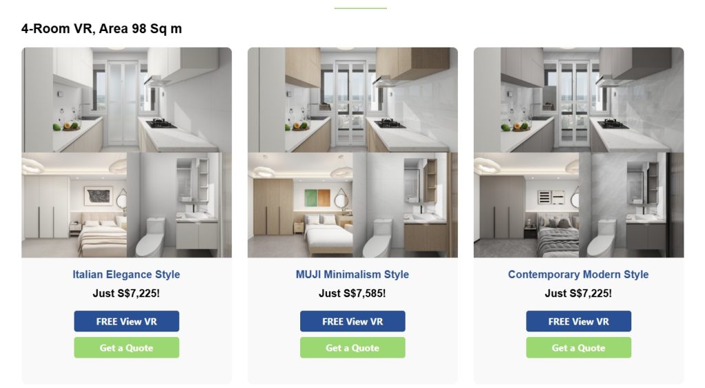 Yishun Boardwalk 4rooms quotation
