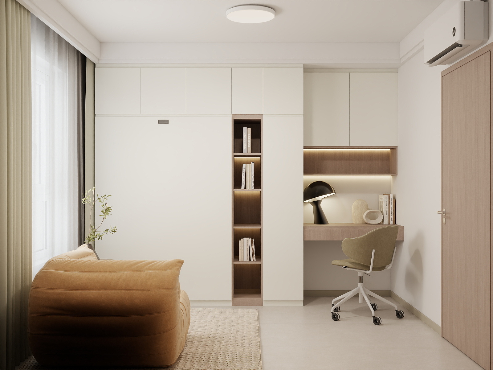 BTO bedroom with custom joinery