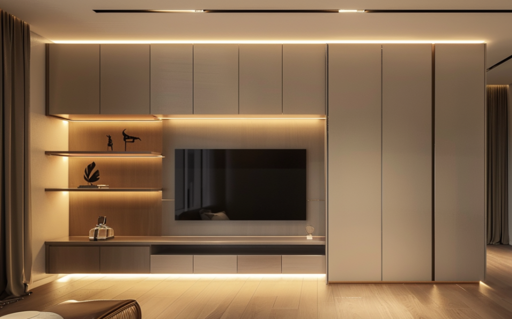 smart hdb wardrobe tv rgb