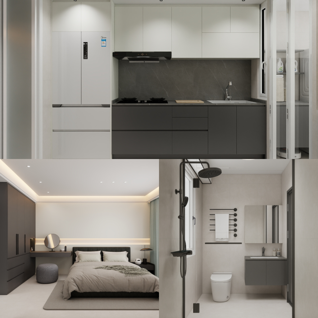 Plantation Creek 4-Room Design C (Kitchen, Master Bedroom, and Bathroom Cabinets)