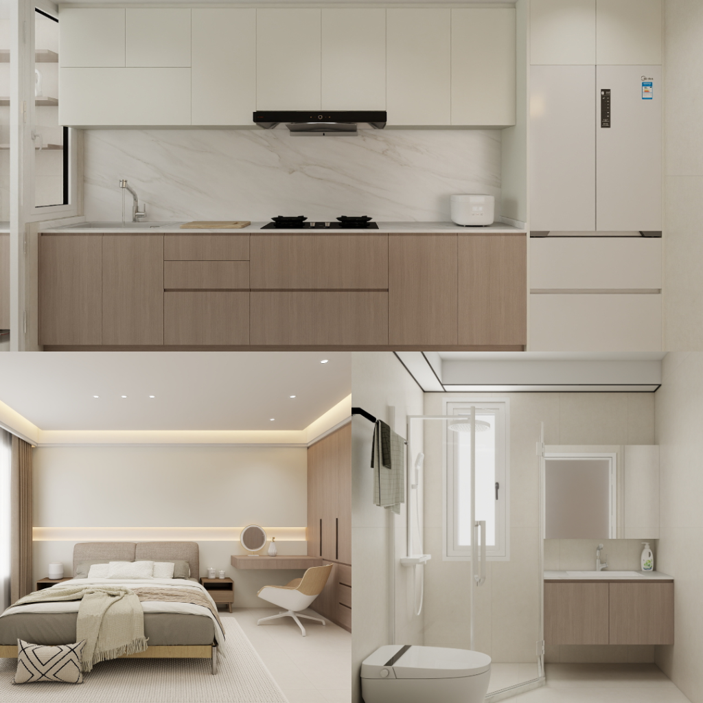 Bukit Batok West Hill 5-Room Design B (Kitchen, Master Bedroom, and Bathroom Cabinets)