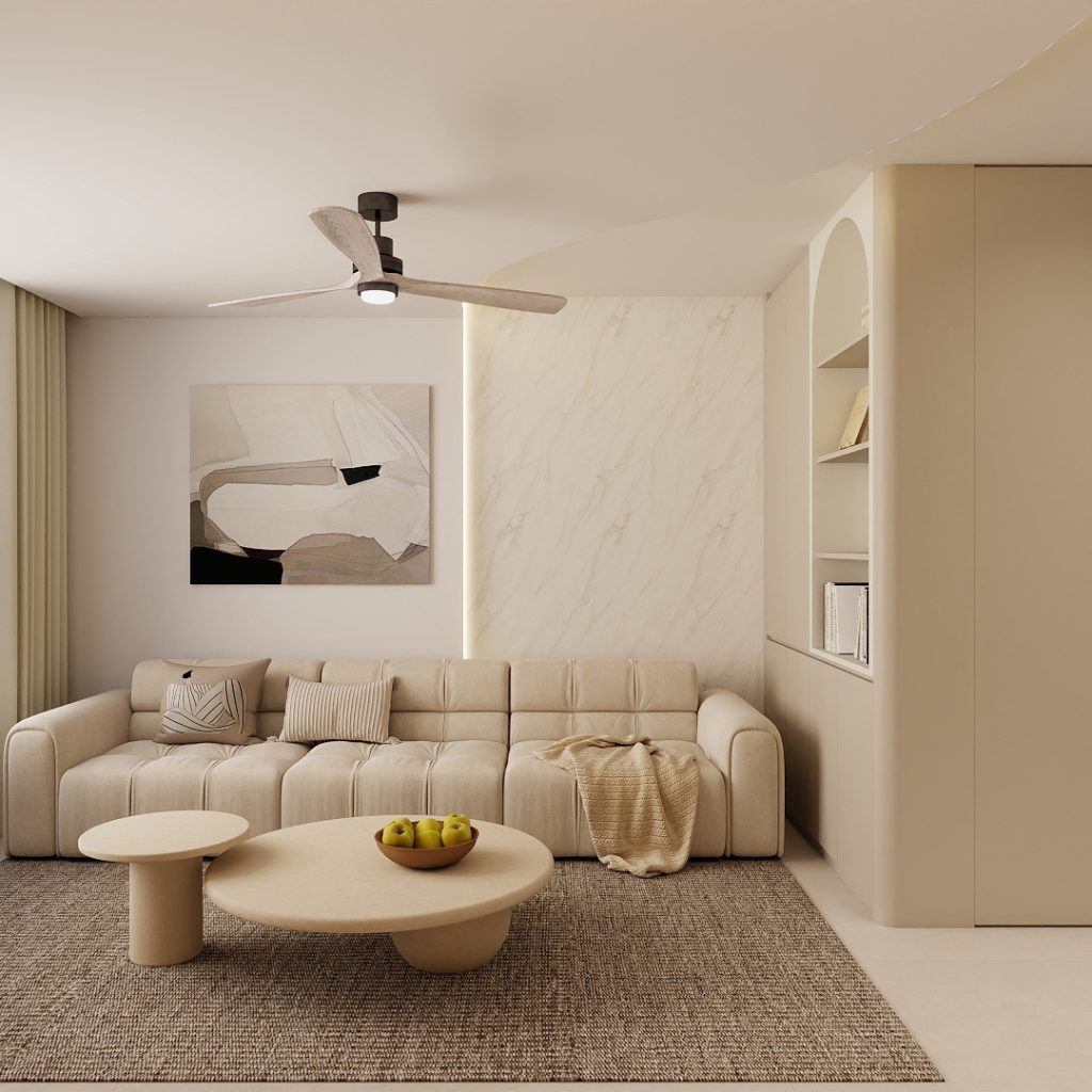 Living Room Strorage Cabinet with Glass Door