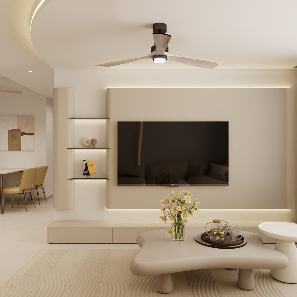 Living Room Floor-Standing Tv Console