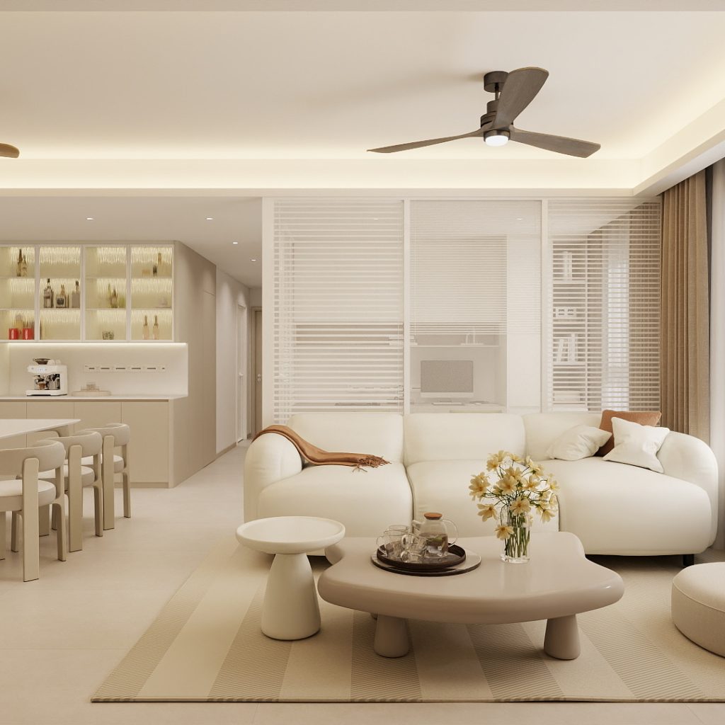 Dining Room Strorage Cabinet with Glass Door