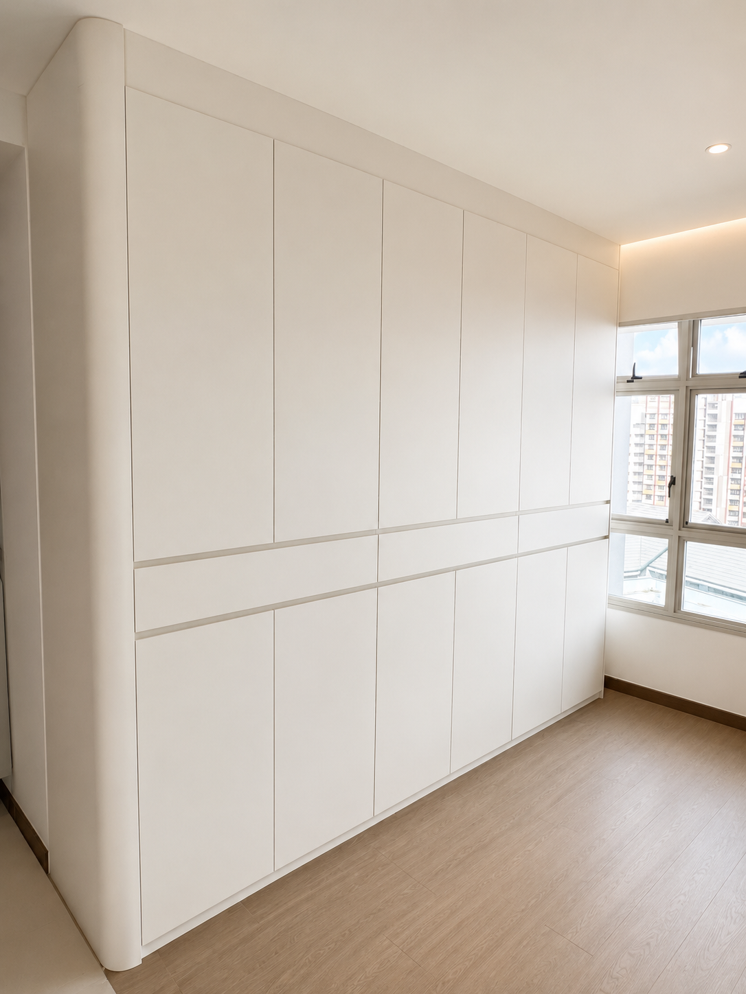 custom hdb bathroom vanity carpentry in a bartley bto flat singapore